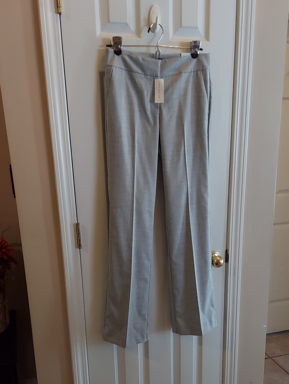ANN TAYLOR SIGNATURE Trouser Pants - Lightweight - Light Grey - Size 0 BNWT $90